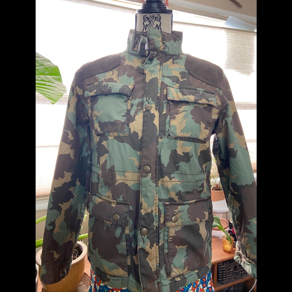 Mini Boden Camo & Corduroy jacket